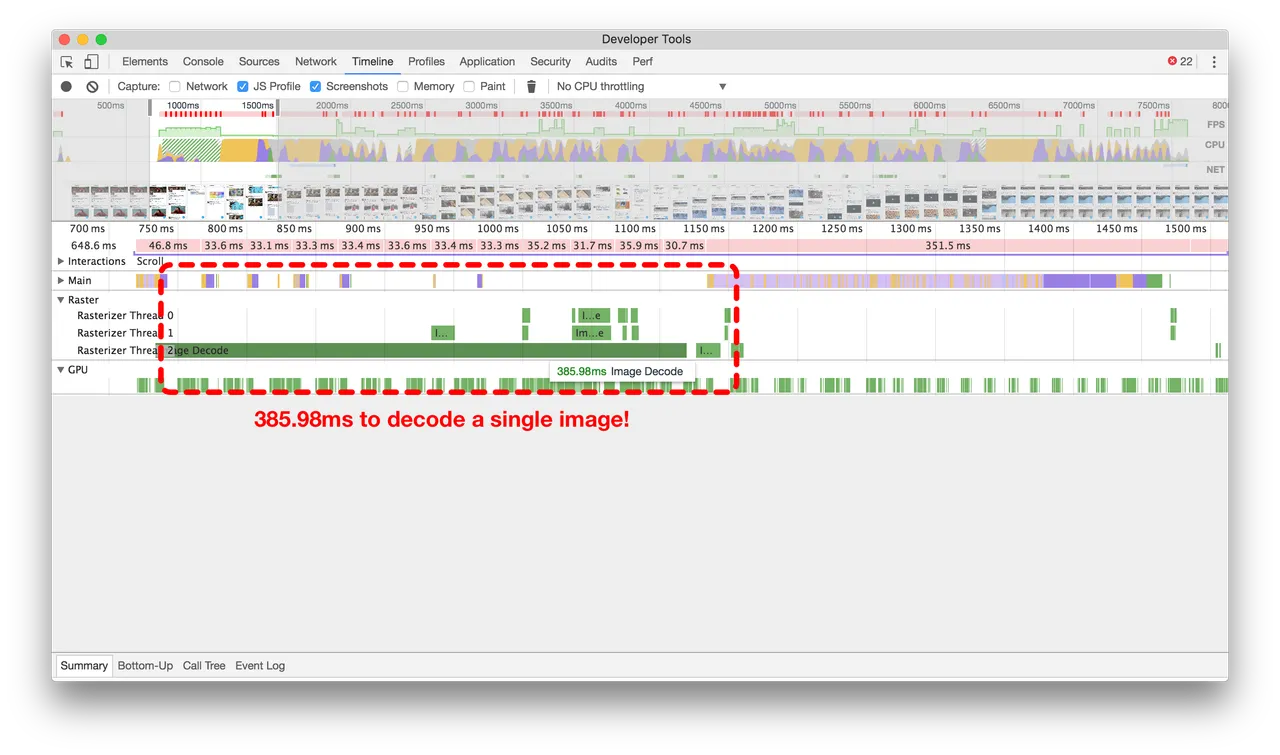 Large image rasterizing