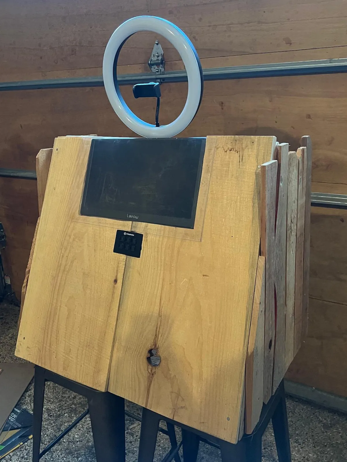 Photo “Booth” build – aka the “Memory Shack” because of how janky it looked